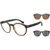 Image de Emporio Armani Homme Emporio Armani EA4152 58021W Lunettes de soleil Injecté Tortue Transparent Pantos Normale