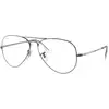 Image de Ray - Ban Unisex Ray - Ban RX6489 AVIATOR 2502 Montures optiques Métal Gris Transparent Pilote Normale