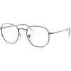 Image de Ray - Ban Unisex Ray - Ban RX6448 HEXAGONAL 2502 Montures optiques Métal Gris Transparent Géométrique Normale