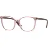Image de VOGUE EYEWEAR Femme VOGUE EYEWEAR VO5356 2864 Montures optiques Injecté Marron Carré Normale