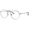 Image de Ray - Ban Unisex Ray - Ban RX6465 JACK 2501 Montures optiques Métal Argent Transparent Géométrique Normale