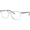 Image de Ray - Ban Unisex Ray - Ban RX7185 5943 Montures optiques Injecté Transparent Transparent Carré Normale