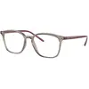 Image de Ray - Ban Unisex Ray - Ban RX7185 8083 Montures optiques Injecté Gris Transparent Carré Normale