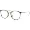 Image de Ray - Ban Femme Ray - Ban RX7140 8125 Montures optiques Injecté Gris Transparent Pantos Normale