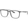 Image de Ray - Ban Unisex Ray - Ban RX7199 5521 Montures optiques Jeter un coup d'oeil Gris Transparent Carré Normale