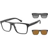 Image de Emporio Armani Homme Emporio Armani EA4115 50171W Lunettes de soleil Injecté Noir Transparent Carré Normale Clip-on