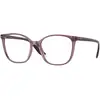 Image de VOGUE EYEWEAR Femme VOGUE EYEWEAR VO5356 2761 Montures optiques Injecté Violet Transparent Carré Normale