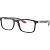 Image de Ray - Ban Unisex Ray - Ban RX8908 2000 Montures optiques Nylon Noir Transparent Carré Normale