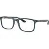 Image de Ray - Ban Unisex Ray - Ban RX8908 5719 Montures optiques Nylon Bleu Transparent Carré Normale