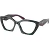 Image de Prada Femme Prada PR 09YV 06Z1O1 Montures optiques Acétate Tortue Géométrique Normale