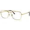 Image de Ray - Ban Unisex Ray - Ban RX3636V NEW CARAVAN 3086 Montures optiques Métal Or Transparent Carré Normale