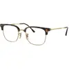 Image de Ray - Ban Unisex Ray - Ban RX7216 New clubmaster 2012 Montures optiques Plastique Havane Carré