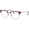Image de Ray - Ban Unisex Ray - Ban RX7216 NEW CLUBMASTER 8209 Montures optiques Acétate Rouge Transparent Carré Normale