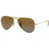 Image de Ray - Ban Enfant Ray - Ban RJ9506S JUNIOR AVIATOR 223/T5 Lunettes de soleil Métal Or Marron Pilote Polarisé Ombré