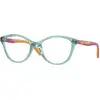 Image de VOGUE EYEWEAR Enfant VOGUE EYEWEAR VY2019 3032 Montures optiques Injecté Vert Pillow Normale