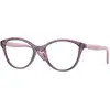 Image de VOGUE EYEWEAR Enfant VOGUE EYEWEAR VY2019 3064 Montures optiques Injecté Violet Pillow Normale