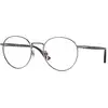 Image de Persol Unisex Persol PO1008V 513 Montures optiques Métal Gris Transparent Pillow Normale