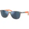 Image de Ray - Ban Enfant Ray - Ban RJ9077S 713355 Lunettes de soleil Injecté Gris Bleu Carré Normale Miroir