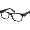Image de Prada Homme Prada PR 22ZV 16K1O1 Montures optiques Acétate Noir Pillow Normale