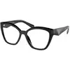 Image de Prada Femme Prada PR 20ZV 16K1O1 Montures optiques Acétate Noir Transparent Géométrique Normale