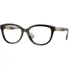 Image de Burberry Femme Burberry BE2357 ESME 3757 Montures optiques Acétate Noir Carré Normale