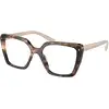 Image de Prada Femme Prada PR 16ZV 07R1O1 Montures optiques Acétate Tortue Carré Normale