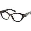 Image de Prada Femme Prada PR 21ZV 19J1O1 Montures optiques Acétate Tortue Géométrique Normale