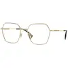 Image de Burberry Femme Burberry BE1381 1109 Montures optiques Acier Or Géométrique Normale