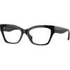 Image de VOGUE EYEWEAR Femme VOGUE EYEWEAR VO5523 W44 Montures optiques Acétate Noir Cat Eye Normale