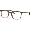 Image de Ray - Ban Unisex Ray - Ban RX5421 8251 Montures optiques Acétate Marron Carré Normale