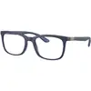 Image de Ray - Ban Unisex Ray - Ban RX7230 5207 Montures optiques Jeter un coup d'oeil Bleu Transparent Pillow Normale