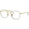Image de Ray - Ban Unisex Ray - Ban RX3694V JIM 3167 Montures optiques Métal Beige Transparent Géométrique Normale