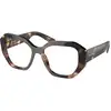Image de Prada Femme Prada PR A07V 07R1O1 Montures optiques Acétate Marron Transparent Géométrique Normale