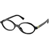 Image de Miu Miu Femme Miu Miu MU 01XV 1AB1O1 Montures optiques Acétate Noir Ronde Normale