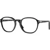 Image de Persol Unisex Persol PO3343V 95 Montures optiques Acétate Noir Transparent Pantos Normale