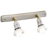 Image de Applique classique Savona en céramique et laiton satiné, 2 lampes E14