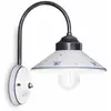 Image de Applique classique Asti en laiton et céramique noir dégradé argent, 1 lampe, douille E27