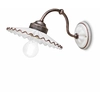 Image de L'Aquila Applique Classique Métal Céramique Noir Cuivre Nuancé 1 Lumière E27