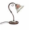 Image de Lampe classique Napoli métal et céramique cuivre noir 1 lumière E14