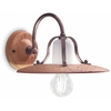 Image de Applique classique Bologna en métal et céramique, noir dégradé cuivre, 1 lampe E27