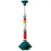Image de Ferroluce Lariat Lampe à suspendre en céramique 87cm Turquoise Ronde