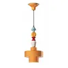 Image de Ferroluce Lariat Lampe à suspendre en céramique 60cm Orange Rond