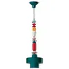 Image de Ferroluce Lampe à suspendre Lariat en céramique 91cm Turquoise Ronde