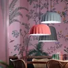 Image de Suspension Large Vintage Deco Madame Grès Céramique Gris Noir 1 Lumière E27