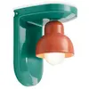 Image de Vintage Deco Berimbau Céramique Turquoise et Orange Pokè 1 Lumière E27