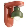 Image de Vintage Deco Berimbau Ceramic Orange and Sage Green 1 Light E27