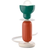 Image de Vintage Deco Berimbau Fer Céramique Turquoise et Orange Pokè 1 Lumière E27