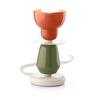 Image de Lampe Vintage Déco Berimbau Fer Céramique Orange et Vert 1 Lumière E27