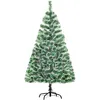 Image de Sapin De Noël Artificiel Aspect Enneigé Ø 75 X 150h Cm 416 Branches Épines Imitation Nordmann Grand Réalisme