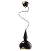 Image de Ferroluce Suspension en céramique Vague-Vintage Ø 19cm Noir Rond